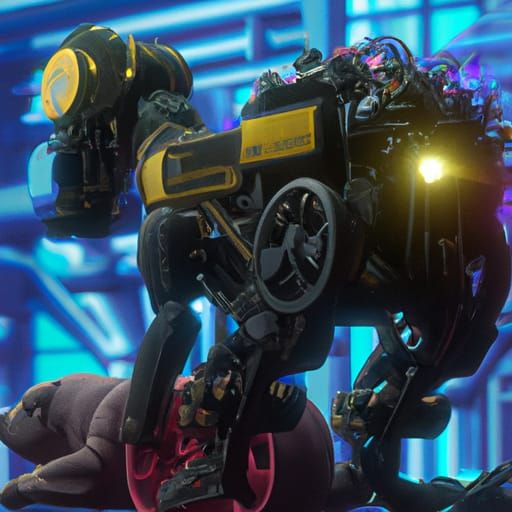 Surreal Robot Dog Unleashes Nuclear Fury in Anime-Style Key...