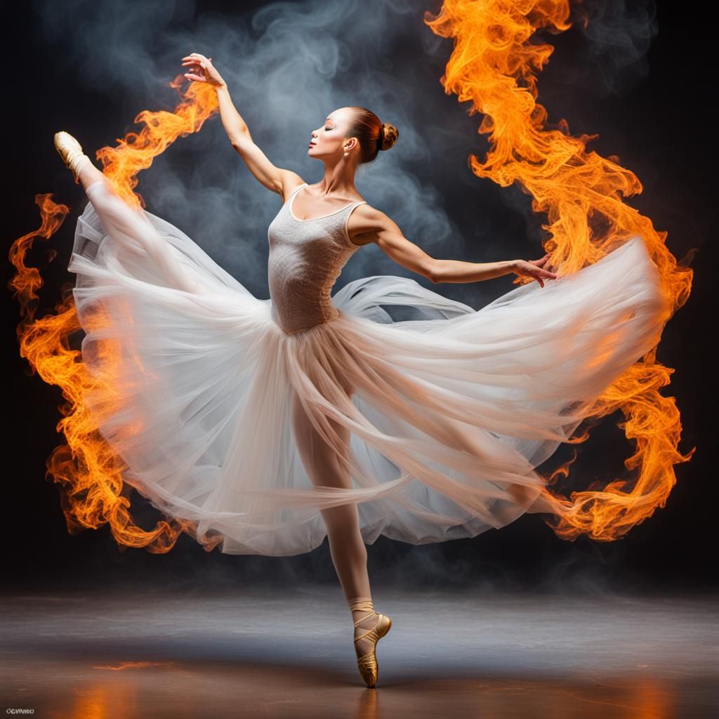 Dancer Ignites Fiery Passion in Diaphanous Dance