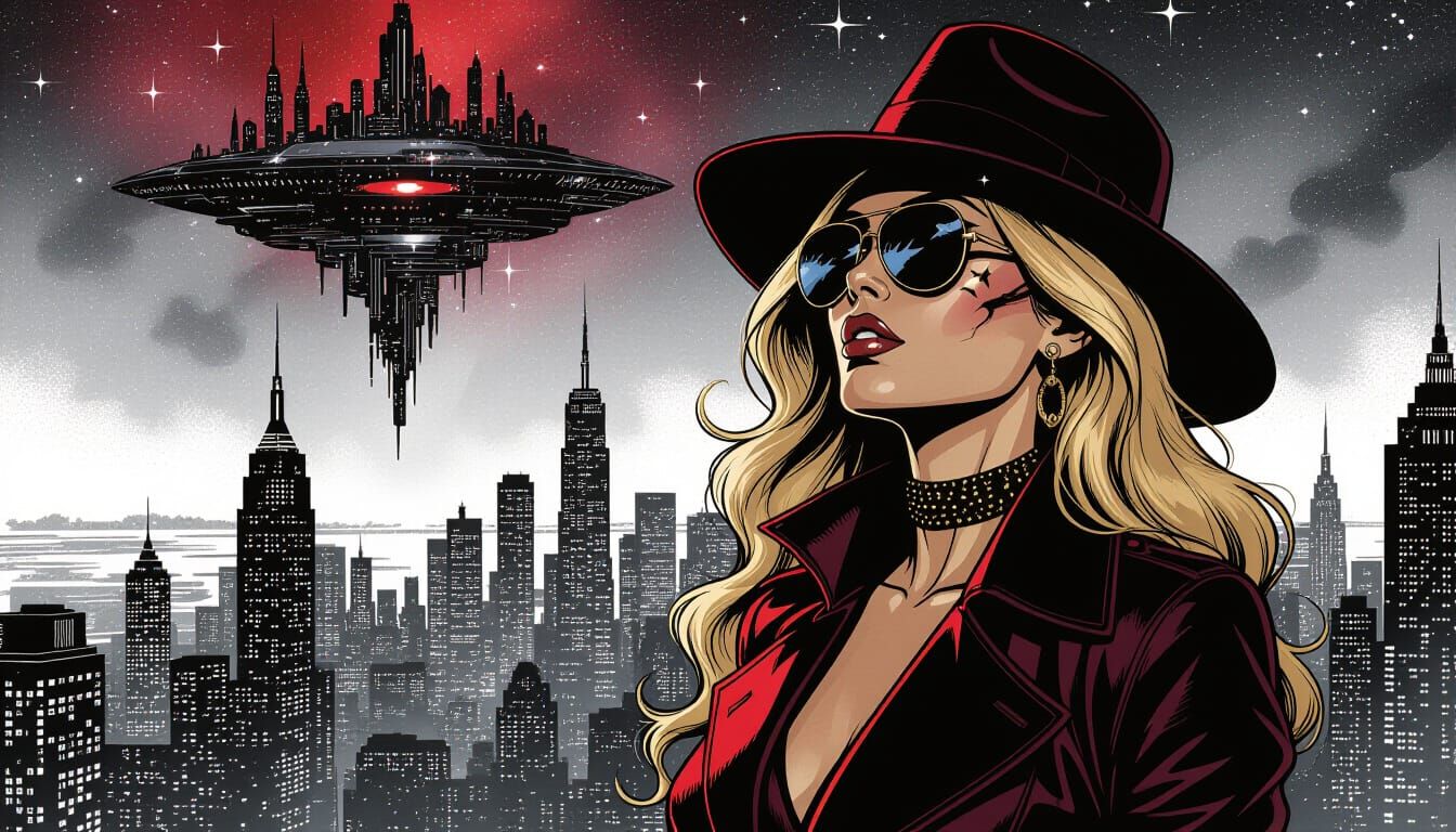 Floating Sin City in Neo Film Noir Style