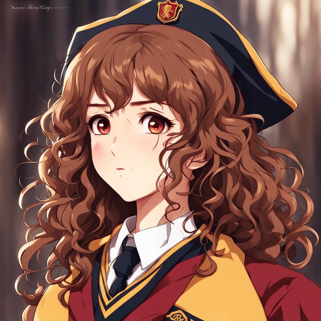 Hermione in Nanopunk Style Gryffindor Uniform