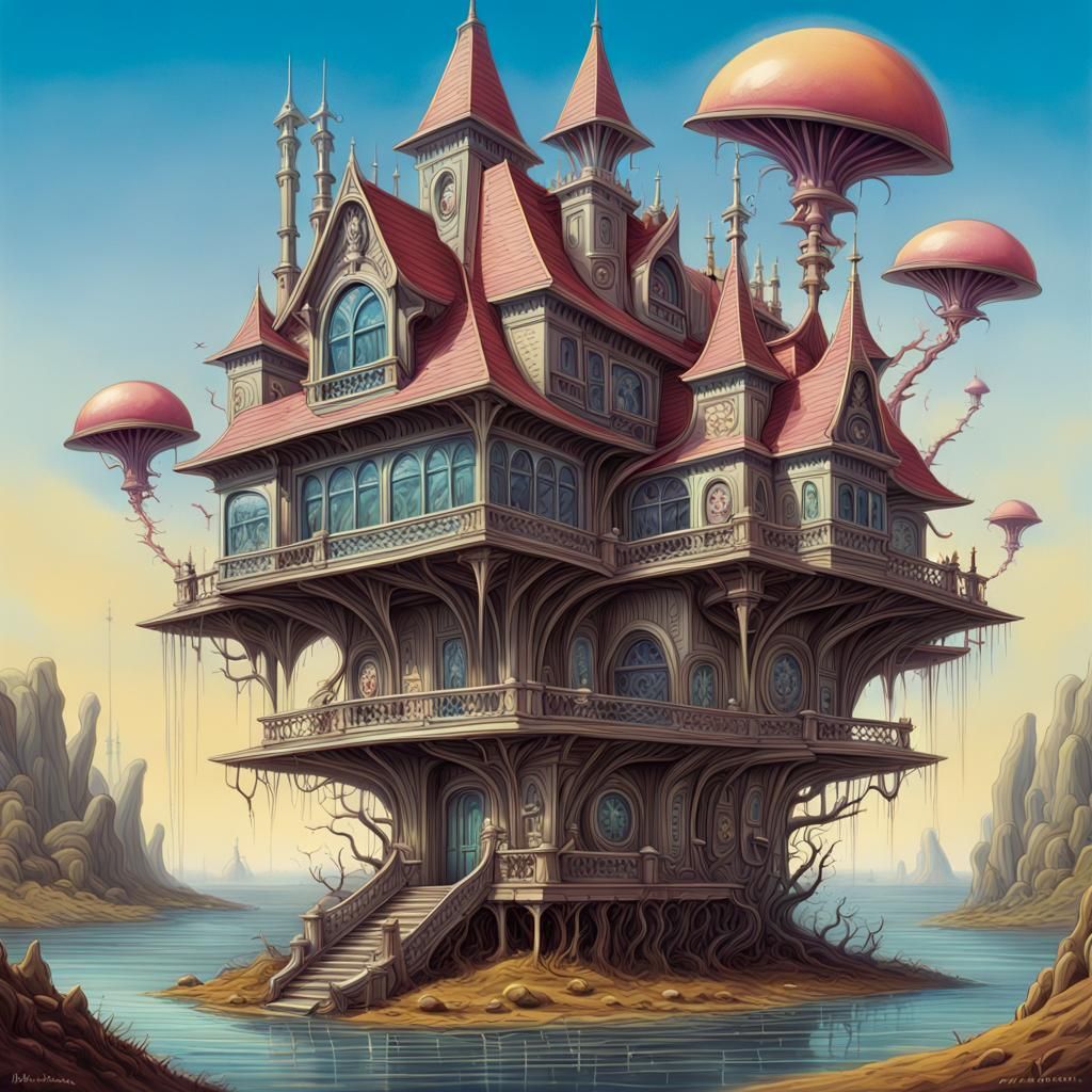 house from a science fiction and fantasy world