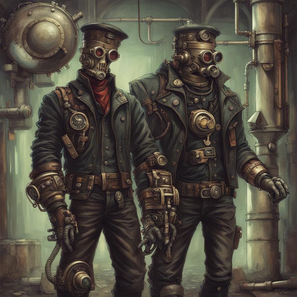 Steampunk Cyborgs Rock Out in Industrial Style