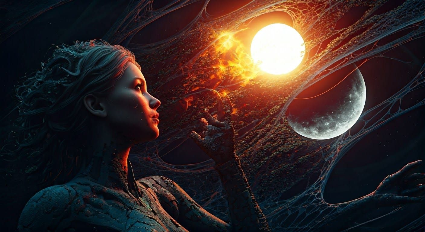 Transhumanist Goddess Unites Heaven and Earth in Mycelium We...