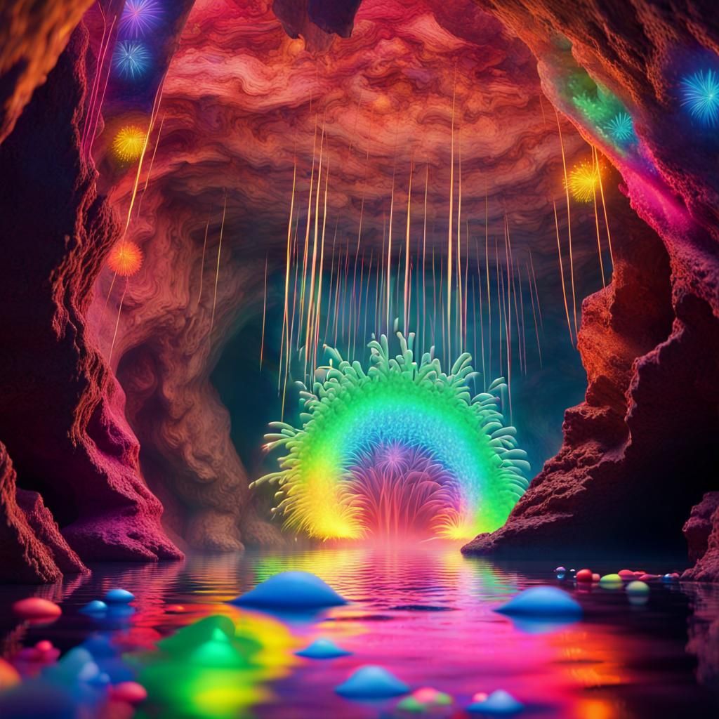 Vibrant Portal to a Futuristic Realm Unfolds