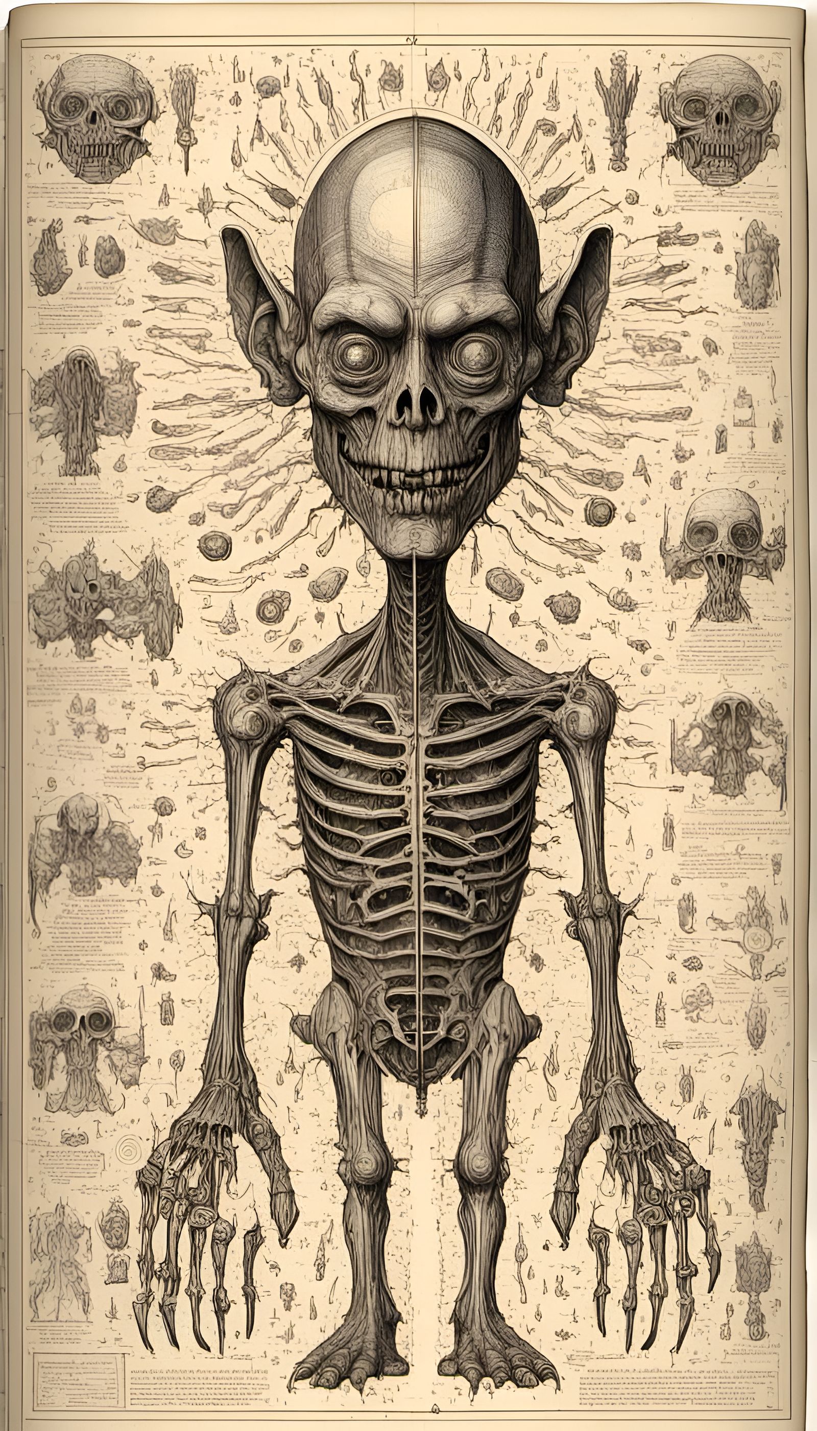 Skeletal Structure of the Northern “Big Head” Goblin