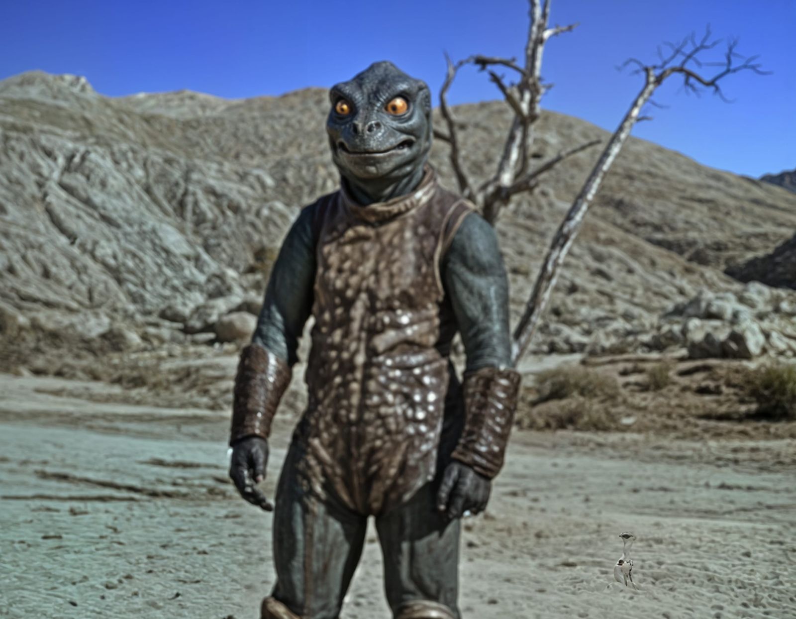 Epic Battle on Desert Planet: Lizard Alien Subdues Starfleet...