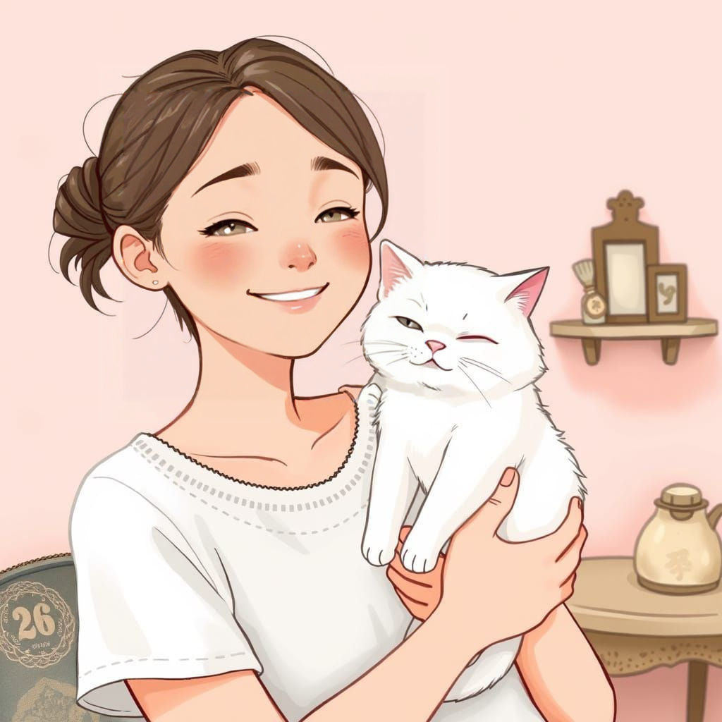 Cozy Moment in Ghibli Anime Style