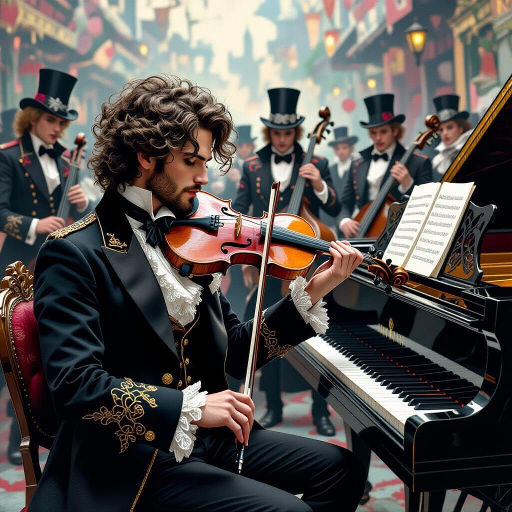 Victorian Musicians Join Punk Band in Dystopian Fusion