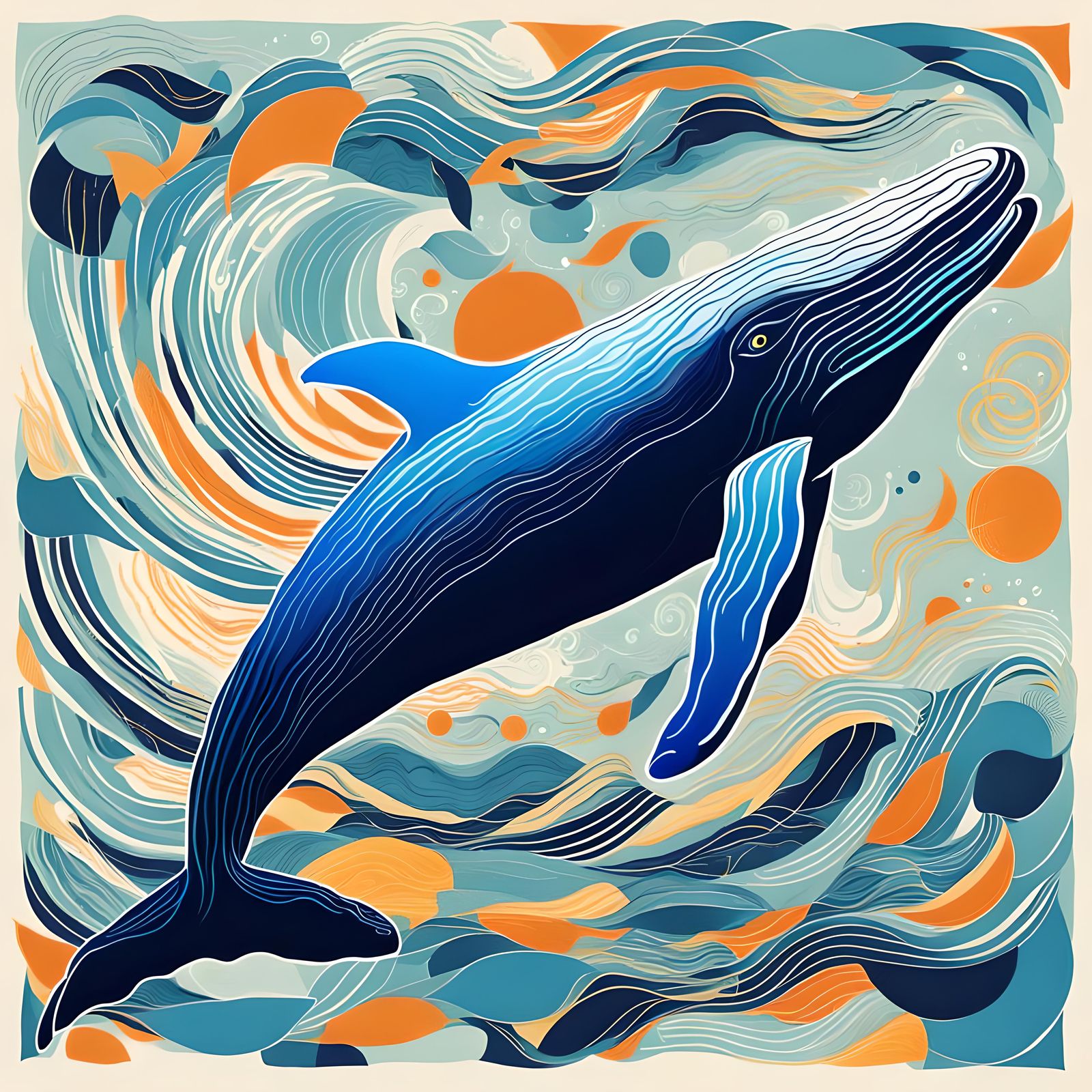Whale in Oceanic Serenity