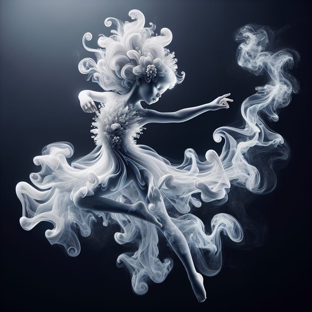 Ethereal Ice and Smoke Goddess Dance