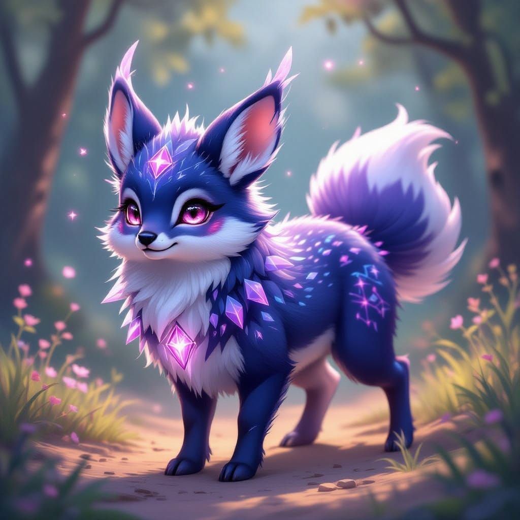 Gleamer Creature with Crystal Growths