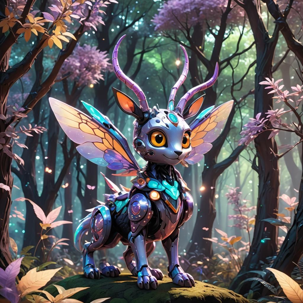 Whimsical Forest Sprite Takes Flight