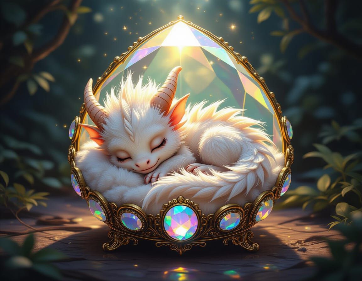 Opal Prism Dragon in Fantasy Realism