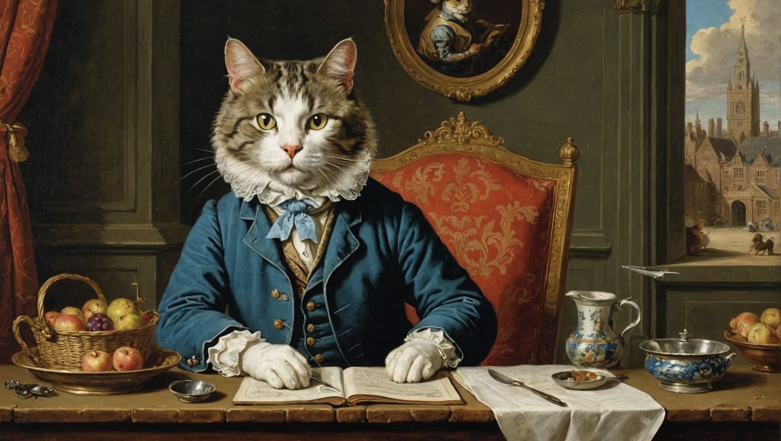 Feline Aristocrat in 18th Century Style