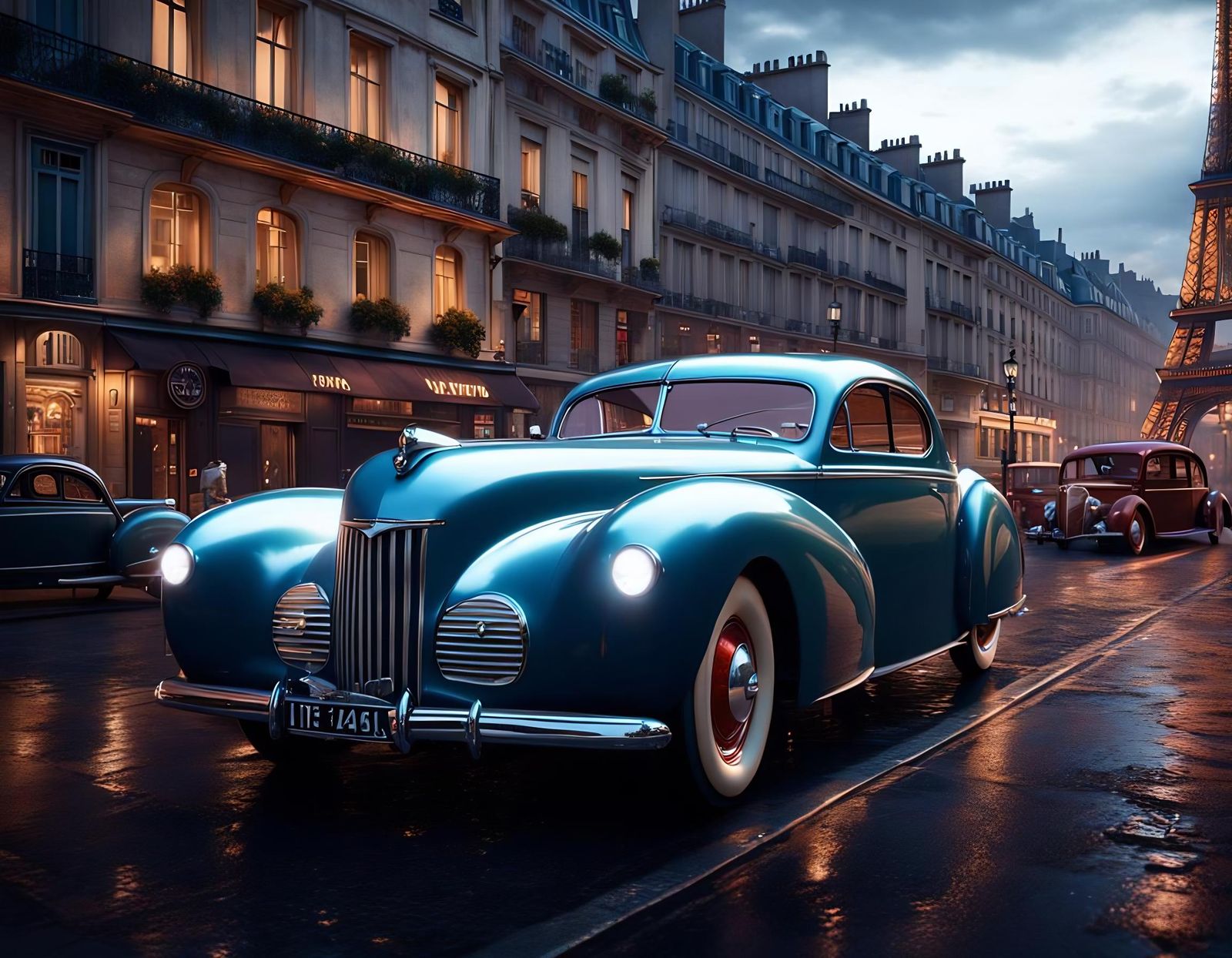 Grand Coupé in Parisian Night