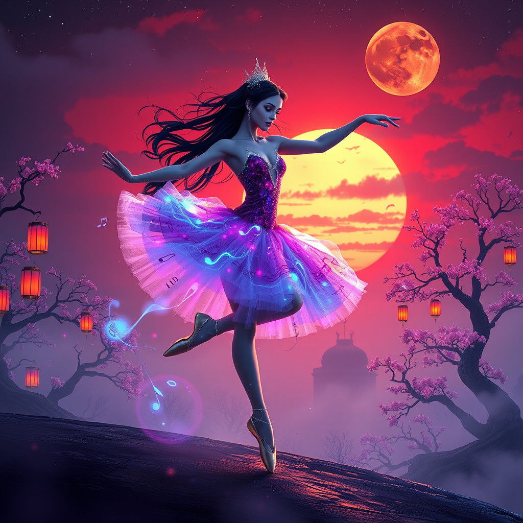 Mondscheinsonade einer Balletttänzerin