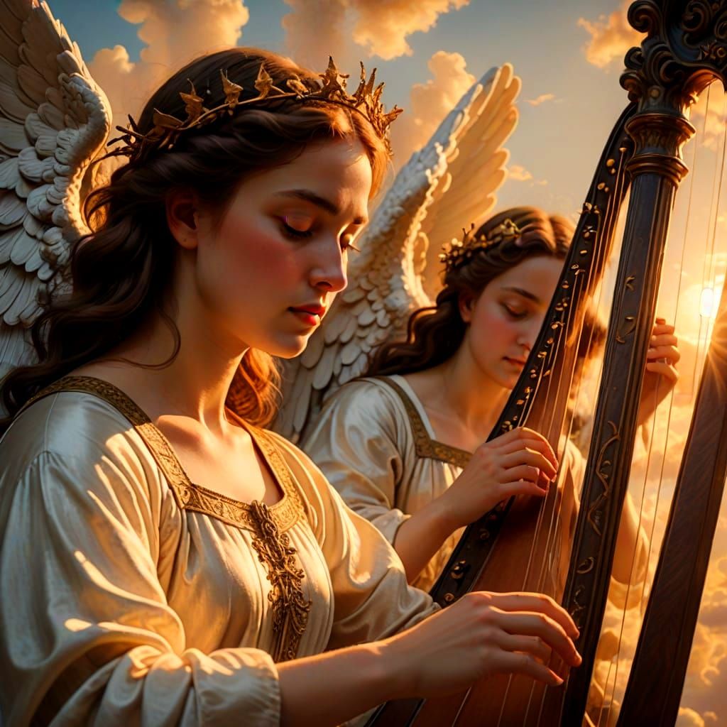 Angelic Heavenly Host in Soft Focus