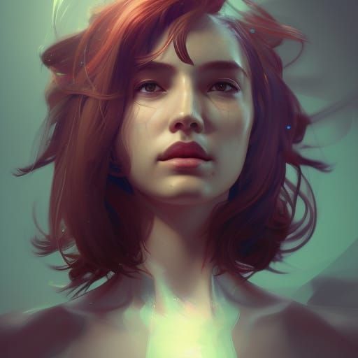 Hyperdetailed Portrait of a Young Woman