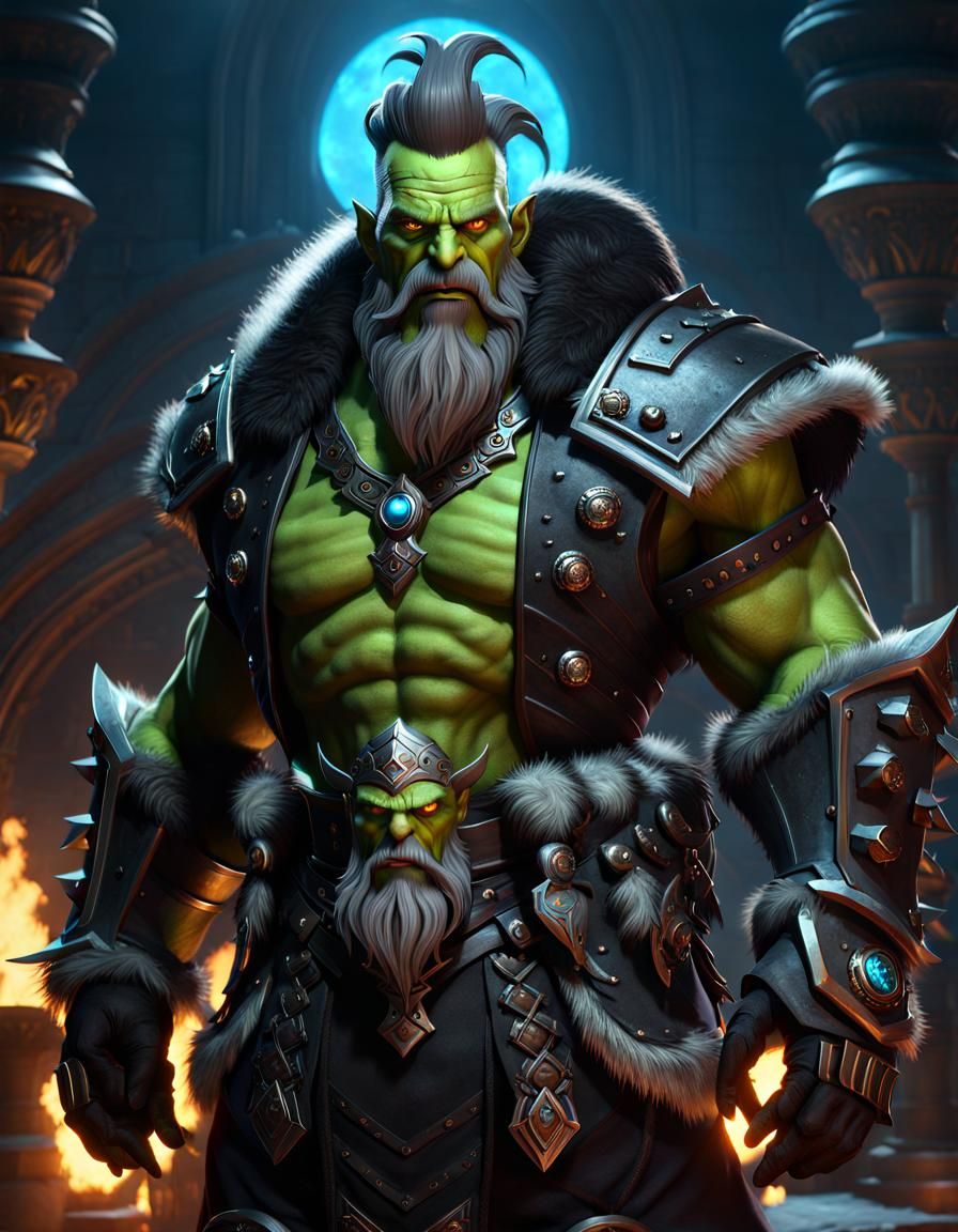 Frankenstein's Monster in Dark Fantasy Armor