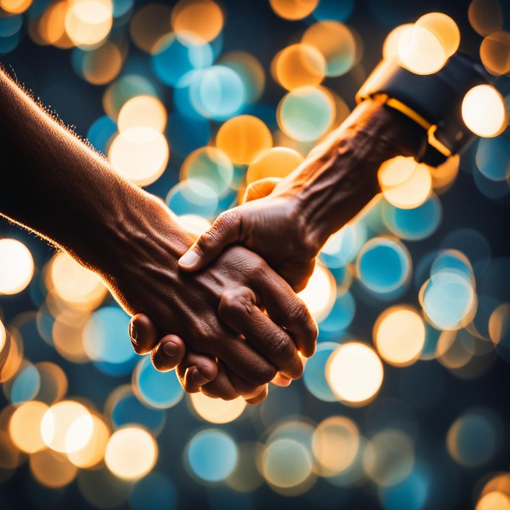 Friends Sharing Joy in a High Five Moment