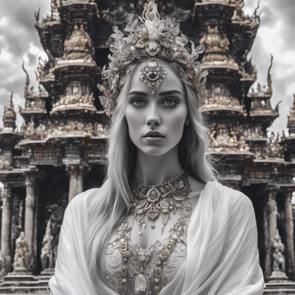 Mystic Goddess in Ancient Temple of Death