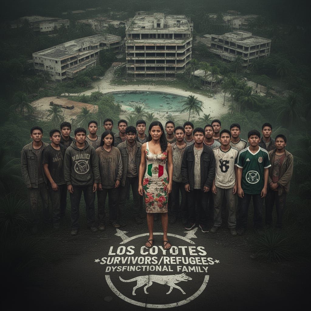 Young Mexican Survivors in Abandoned Resort