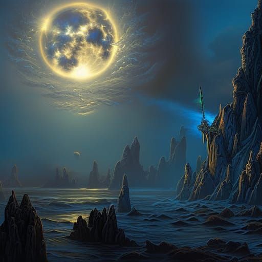 Epic Cosmic Horror Scene