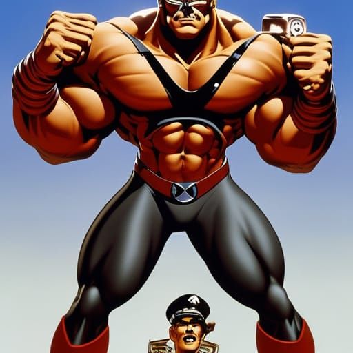 Muscular Male Concept Art in a Fantastical Setting