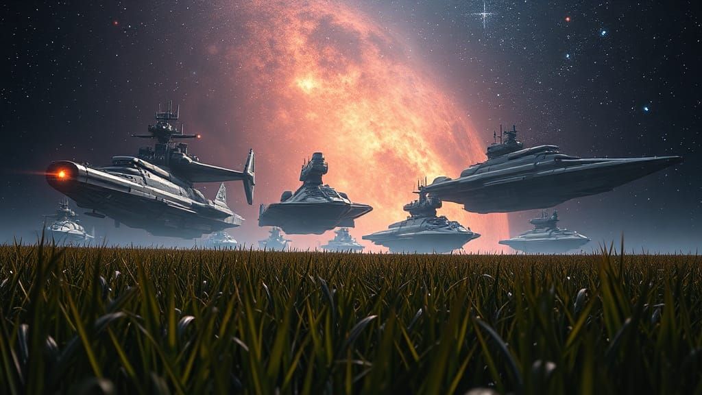 Gritty Space Fleets Emerge in Starry Expanse