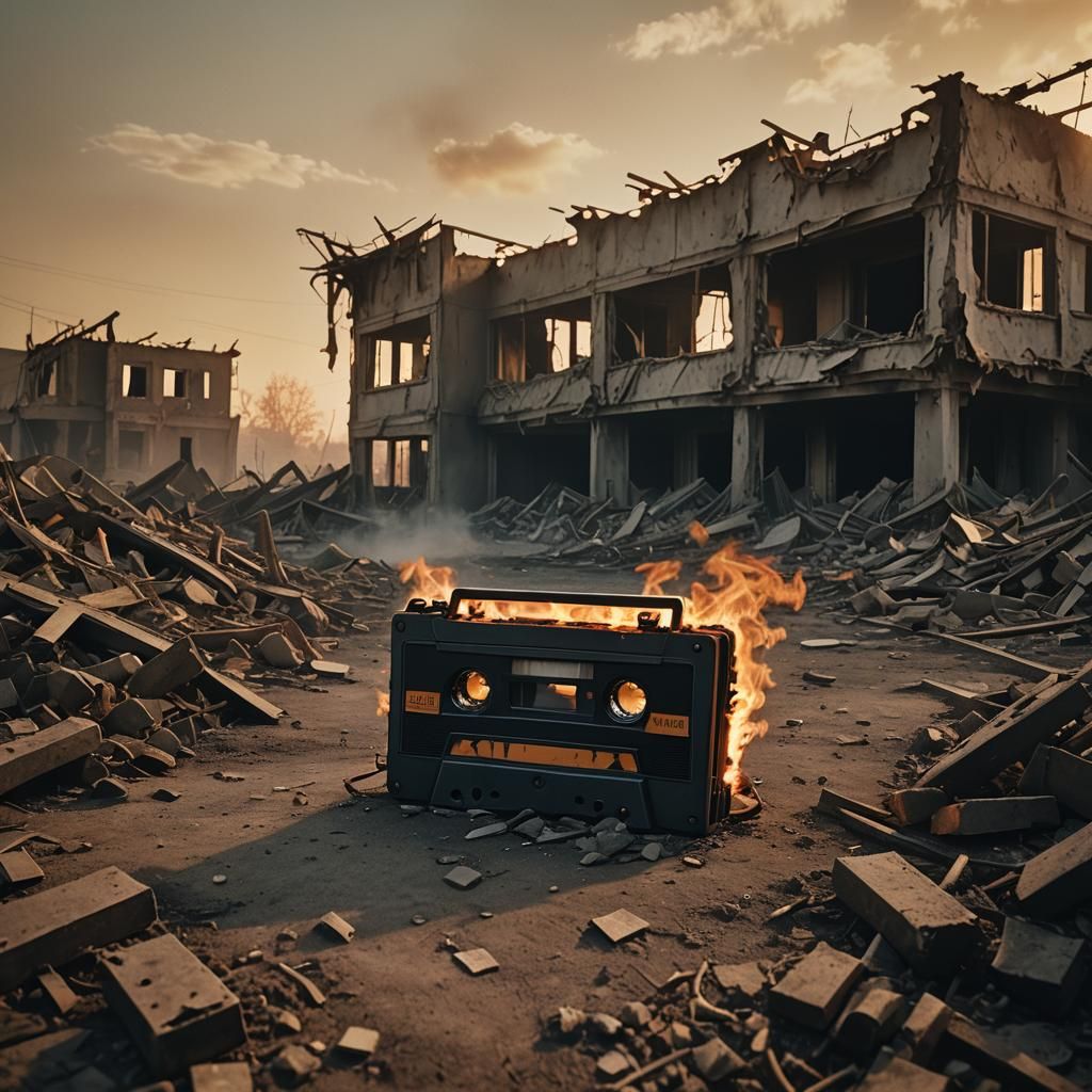 Demonic Cassette Tape Hell Stalks Nuketown Ruins in Cinemati...