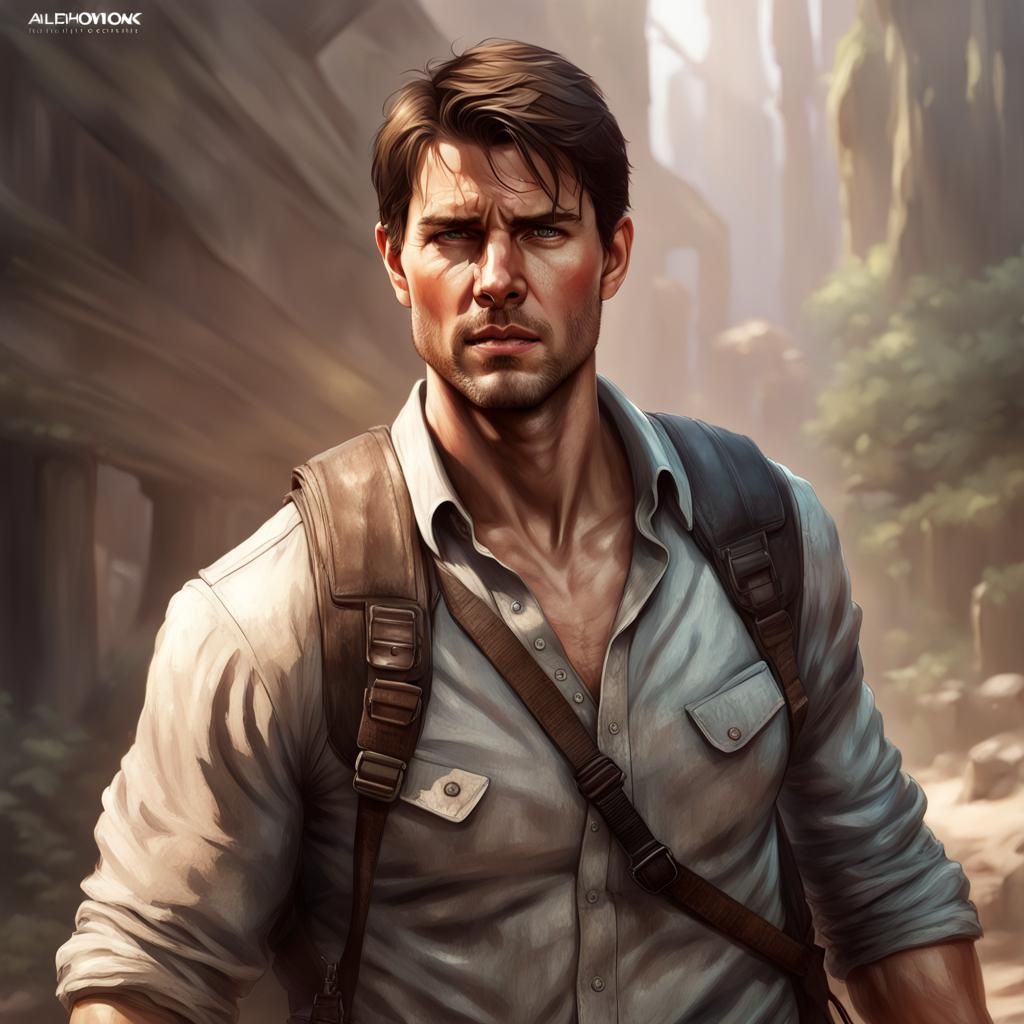 Tom Cruise as Nathan Drake(Uncharted)