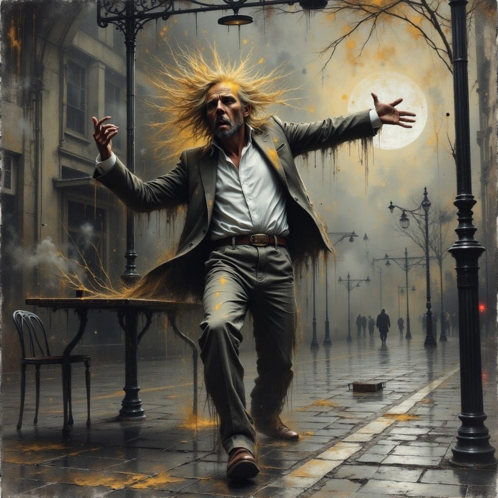 Dancing at the bus stop