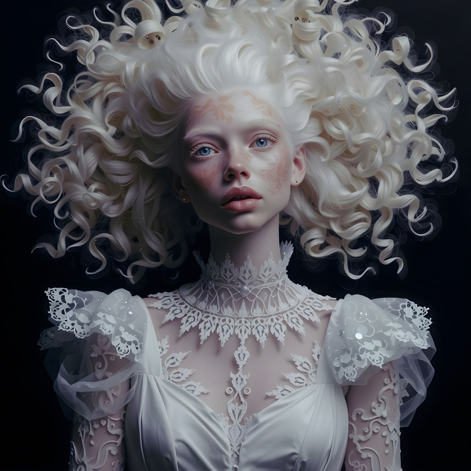 Watercolor Portrait in Vibrant Saturated Colors