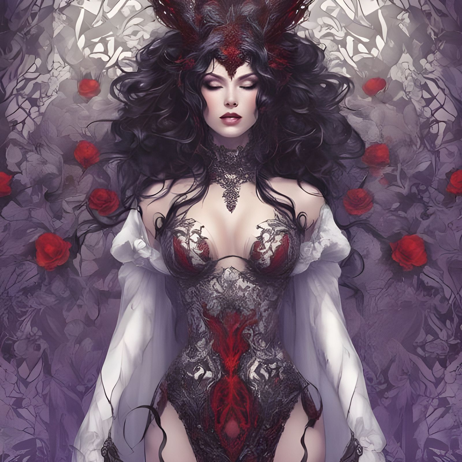 Ethereal Portrait of a Ghostly Beauty