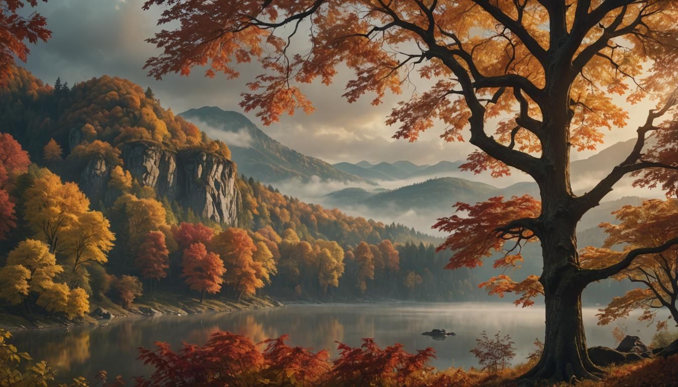 Autumnal Epic in Warm Golden Light