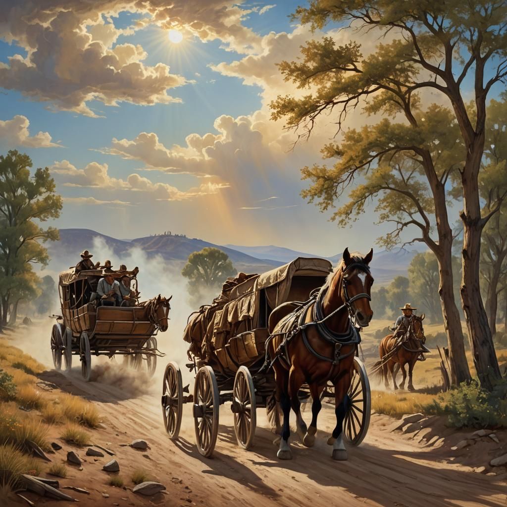 Classic Conestoga Wagon in Warm Americana Style