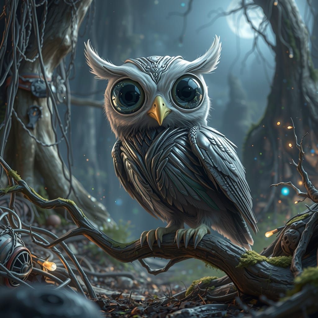 Surreal owl