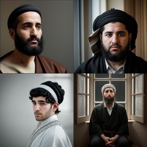 Ultra-Orthodox Jew in Prayerful Attire