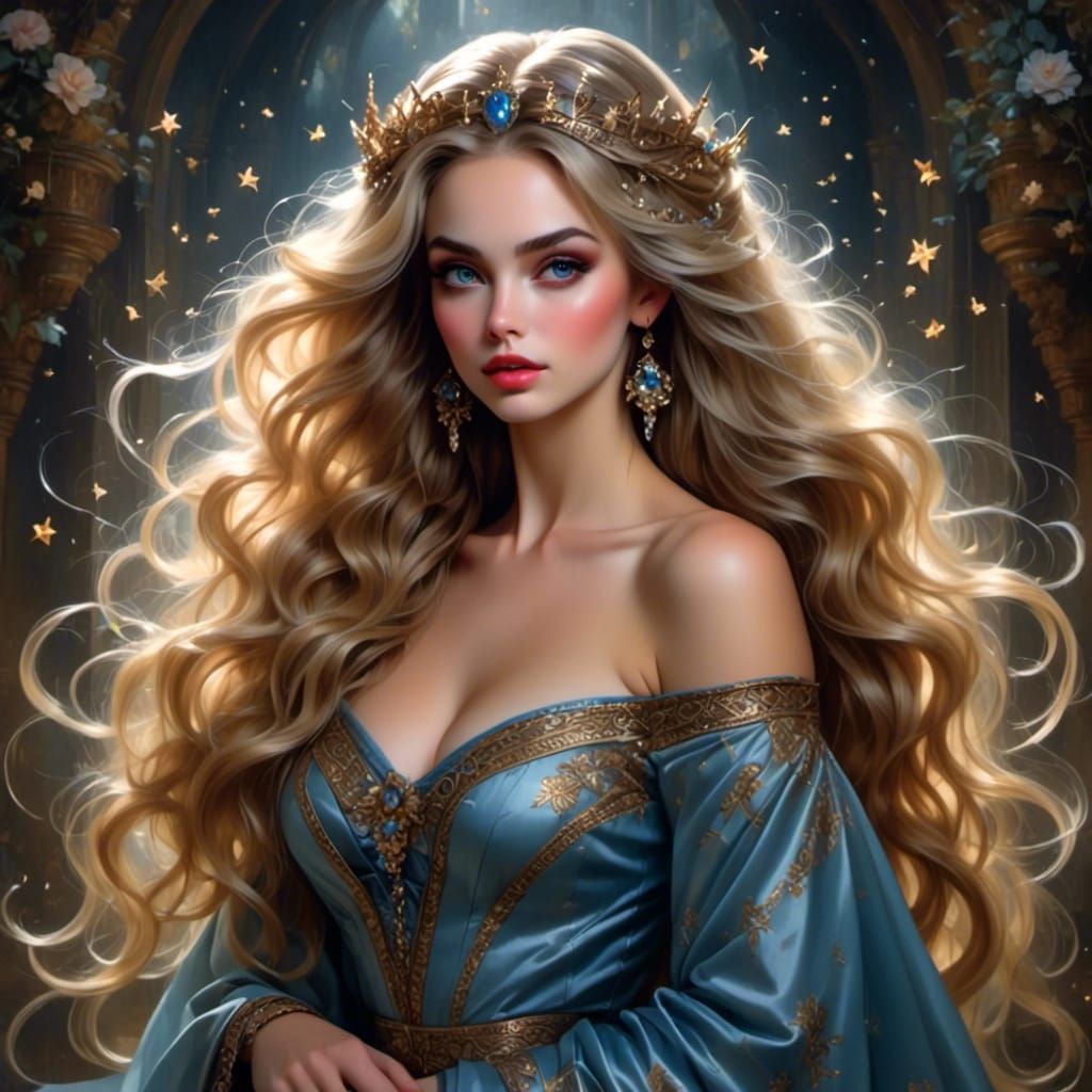 Enchantress Fairy: Starlit Goddess in Labyrinthine Epic