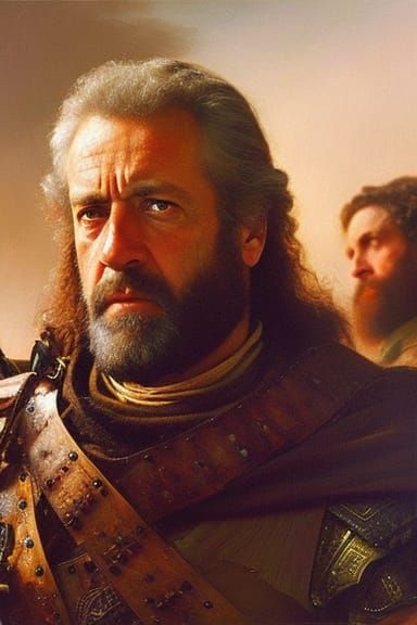 William Wallace as a Historic Hero in a Rembrandt-inspired O...