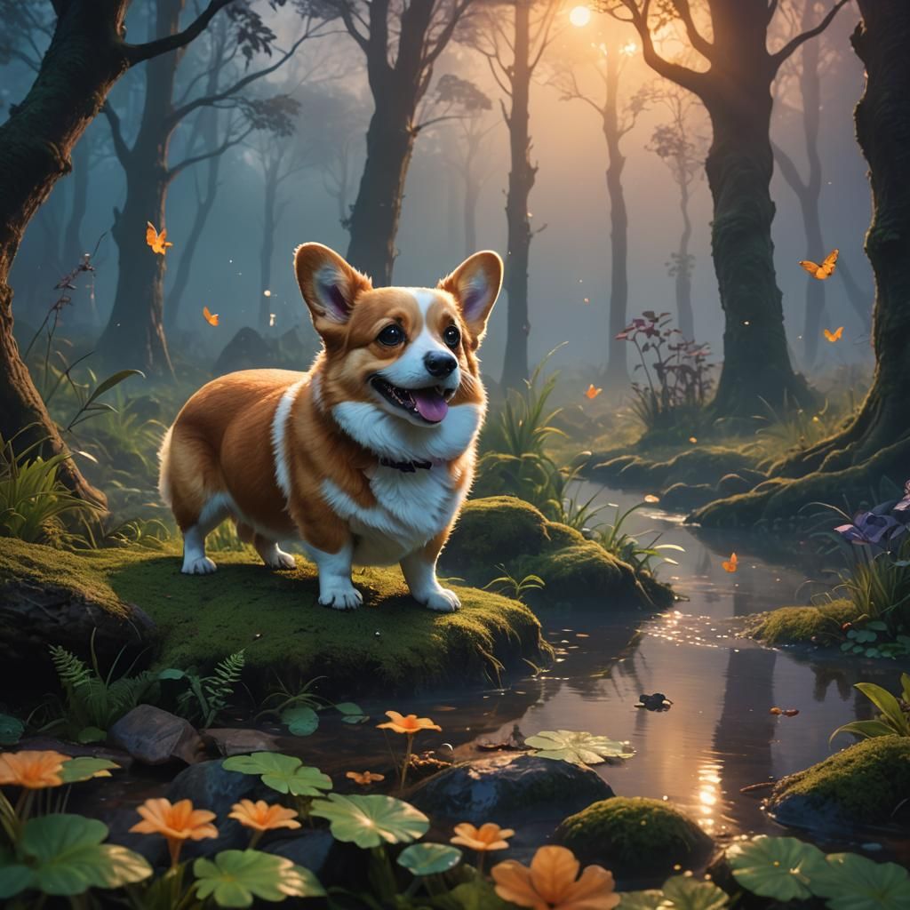 Fantasy Forest Scene in Impressive 8K Resolution