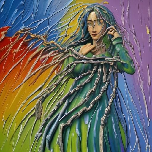 Ethereal Warrior Unfettered by Chains