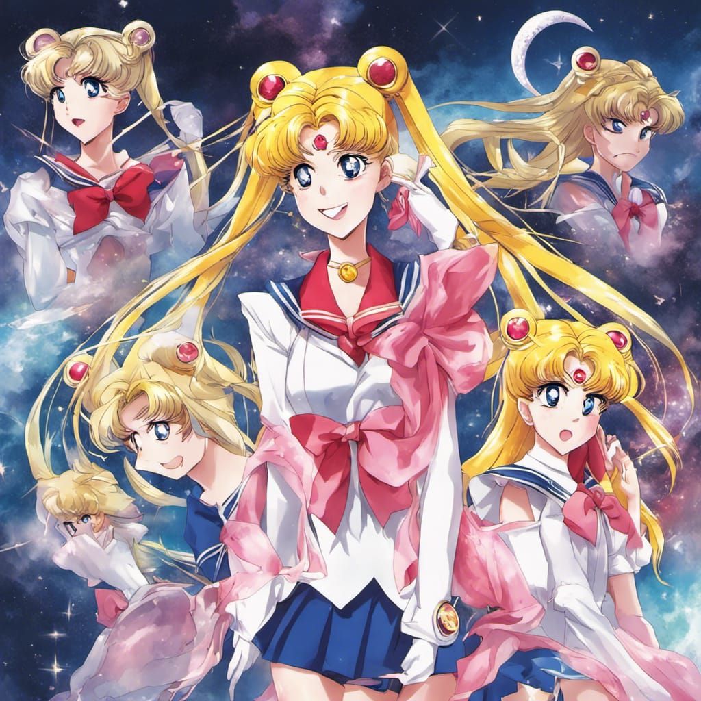 Sailor Moon in Anime Style