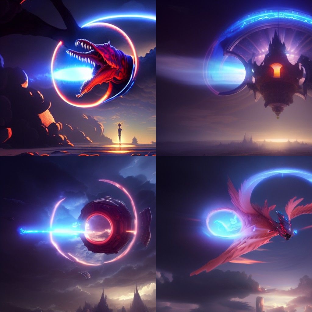 Vibrant Shounen Fantasy Portal in the Sky