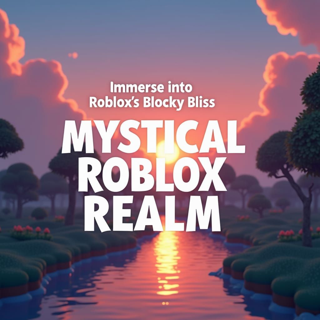 Mystical Roblox Realm in Bold, White Font