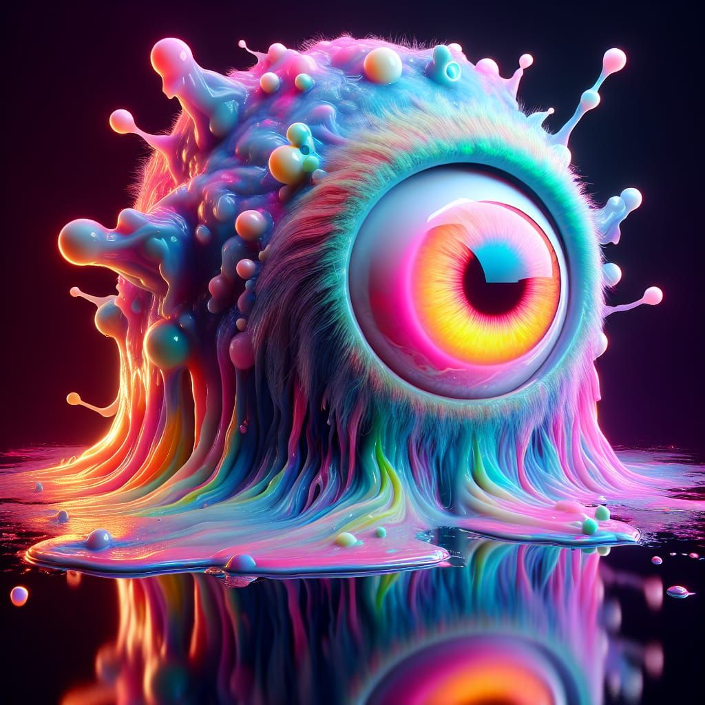 Glowing One Eyed Cyclops with Epic Mirror Effect