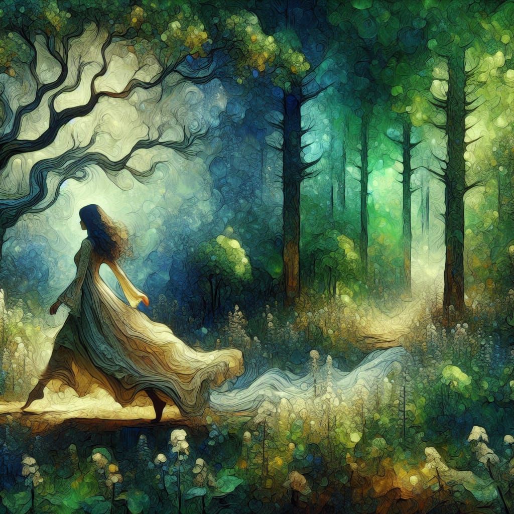 She Walks In The Woods