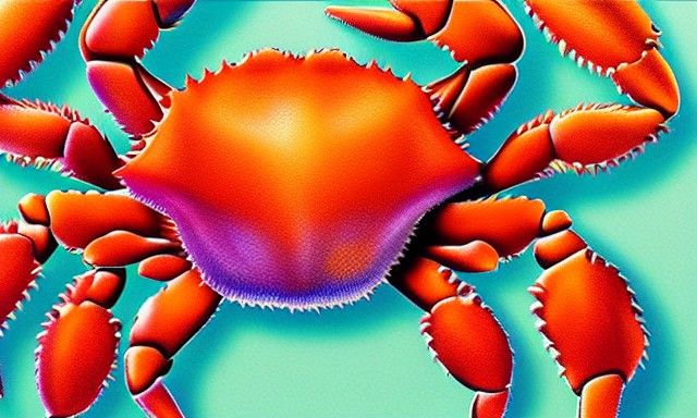 Vibrant Photorealistic Crab