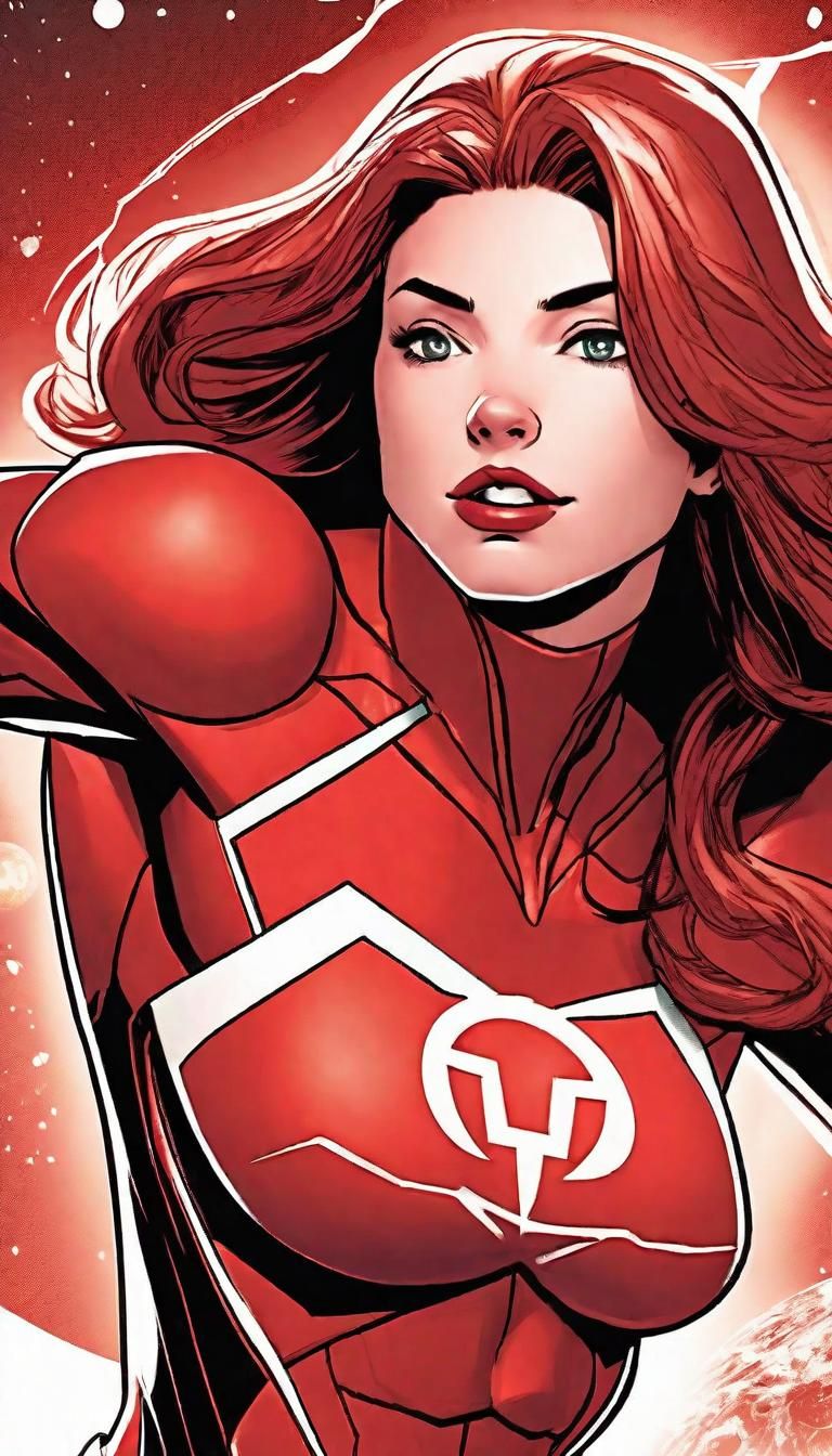 DC Comics Red Lantern Zoey Stark in Action-Packed Space Batt...