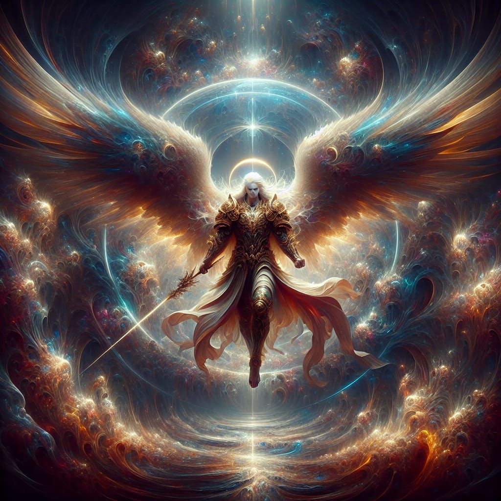 Majestic Archangel Raphael Radiates Divine Aura